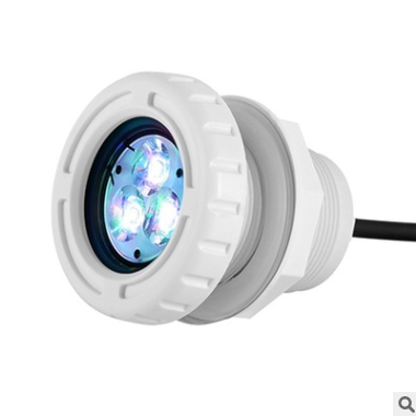 LED膠膜泳池?zé)艟?ip68塑料水底燈 大功率水下燈 6W噴泉燈spa燈