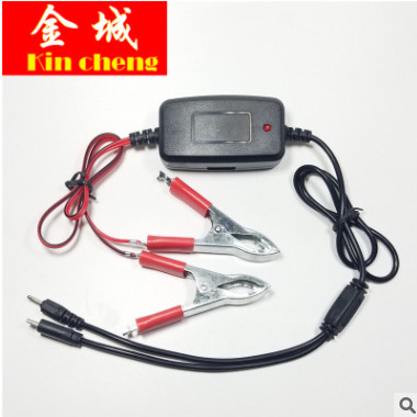 5V1A一拖二帶USB 智能12V直流手機夾子充電器 戶外應急萬能充電器