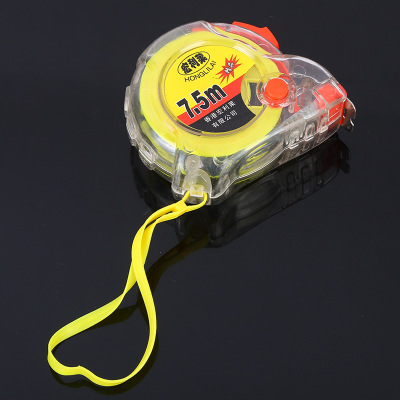 廠家直銷透明耐摔品質(zhì)款魚眼透明卷尺ABS塑料加厚尺帶透明尺卷尺