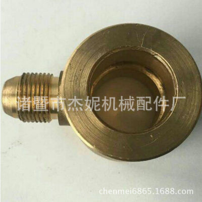 銅件加工 黃銅接頭加工銅螺絲螺母非標(biāo)件加工 銅車削件加工定制