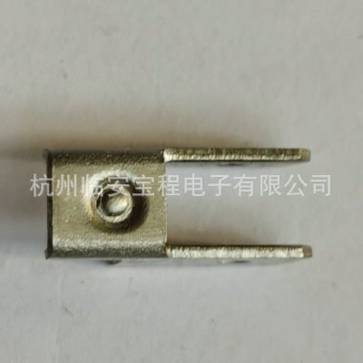 加工定制雙頭接線片 電熱電器五金配件 BCJ-039電鍍鎳連接接線片