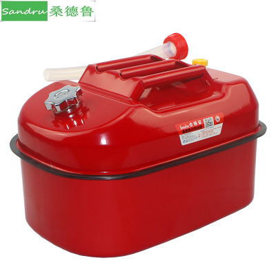 加厚臥汽油桶5l10升20升便攜柴油壺車載鐵油箱汽車摩托車存儲備用