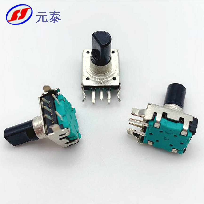 EC12旋轉編碼器臥式帶開關塑膠柄數(shù)字編碼開關數(shù)字電位器廠家直銷