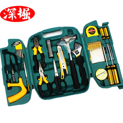 高檔三折疊車載工具箱27件套禮品 五金組合工具8027工具套裝