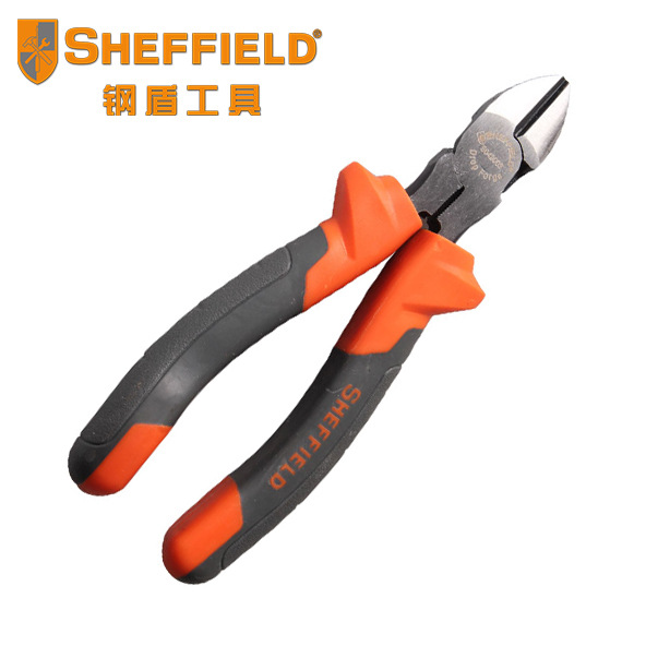 鋼盾工具偏心斜嘴鉗5寸68寸斜嘴鉗省力型鉻釩鋼正品工業(yè)級斜口鉗