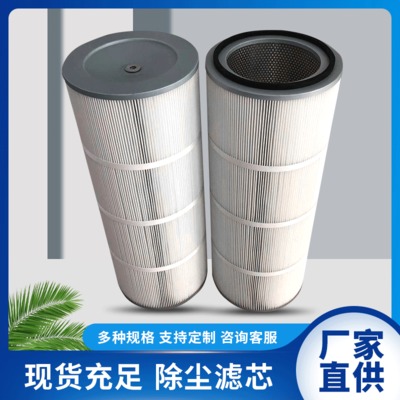 廠(chǎng)家供應(yīng)打磨臺(tái)除塵濾筒 粉塵回收除塵濾芯 可定制