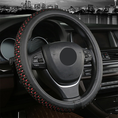 汽車(chē)內(nèi)飾用品 方向盤(pán)套 冰絲新品把套 時(shí)尚簡(jiǎn)約 透氣防滑四季批發(fā)