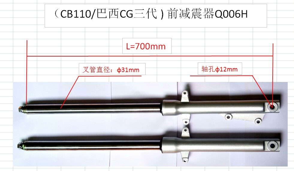 巴西CG3代/ CB110前減震器