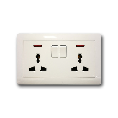 電源電器 ingelec紅綠開(kāi)關(guān)墻壁開(kāi)關(guān)墻壁插座英式法式歐式Y(jié)AKI