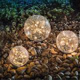 LED創(chuàng)意太陽能草坪燈戶外裂紋燈庭院燈道路裝飾園草坪地埋燈批發(fā)