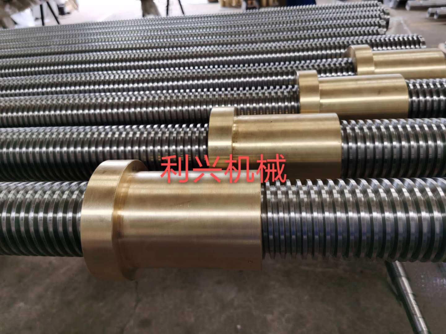 不銹鋼絲杠絲母 機床傳動件絲桿副 拉桿螺桿螺帽配套加工利興機械