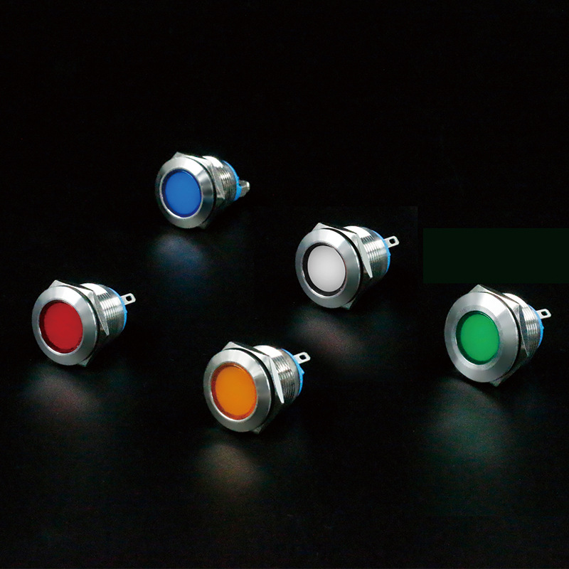 三利電氣 金屬指示燈6mm8mm12mm16mm19mm22MM小型防水信號(hào)燈帶線