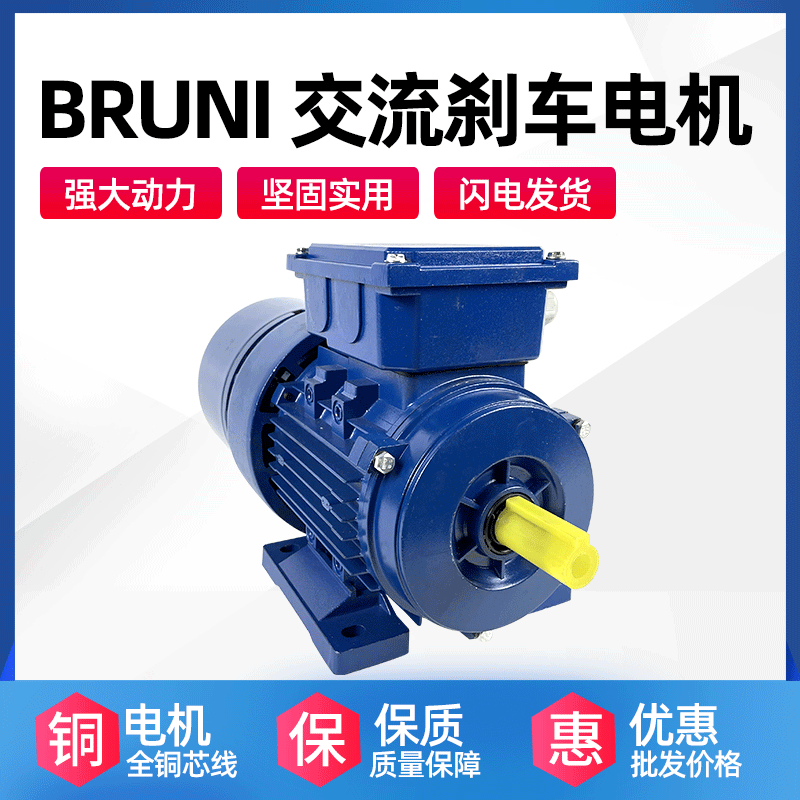 東莞廠家供應(yīng)BRUNI交流剎車電機(jī)7.5KW 臥式剎車馬達(dá)三相異步電機(jī)