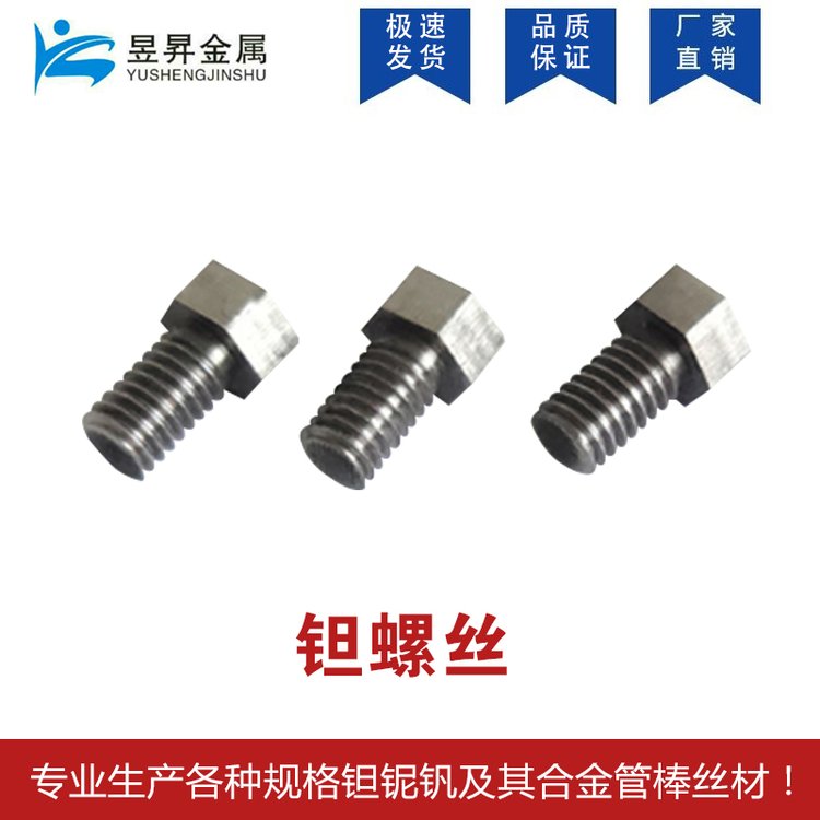 廠家供應(yīng)高純鉭螺絲鉭螺栓鉭標準件鉭加工件鉭緊固件鉭螺釘