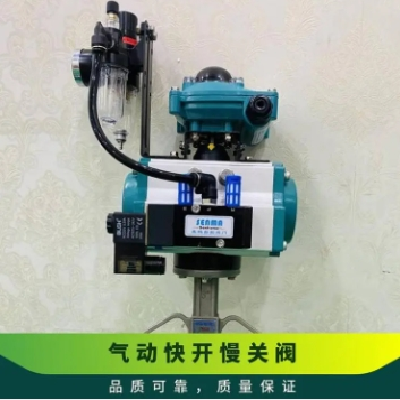 SENMA氣動快開慢關閥SMD671J-16P不銹鋼對夾蝶閥4M310-10L