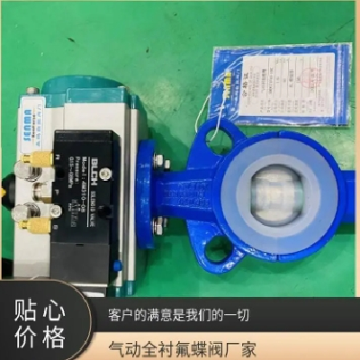 SENMA中美森瑪氣動對夾全襯氟酸堿SMD671F46-16C慢開快關蝶閥