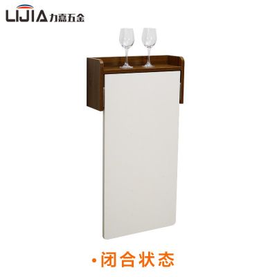 下翻式隱形折疊餐桌櫥柜書桌吧臺多功能壁掛懸掛桌隱藏式折疊吧臺