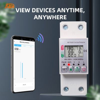 WIFI智能斷路器過(guò)欠壓漏電保護(hù)涂鴉APP自動(dòng)重合閘預(yù)付費(fèi)電表外貿(mào)