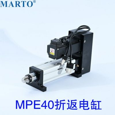 伺服電缸匡信電動(dòng)缸折返式法蘭MARTO生產(chǎn)廠家旋轉(zhuǎn)推桿滑臺(tái)模組