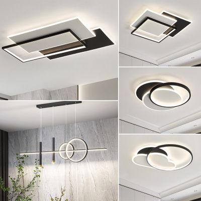 客廳燈2024新款燈具現(xiàn)代簡約大氣主燈LED全屋套餐創(chuàng)意大廳吸頂燈