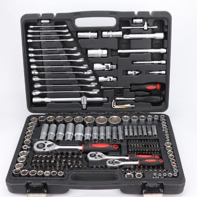 216件套套筒組套工具 汽修棘輪扳手組合套裝 215件套筒工具箱