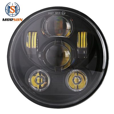 承光電子 5.75寸哈雷前大燈 led改裝大燈 45W哈雷機(jī)車(chē)改裝前照燈